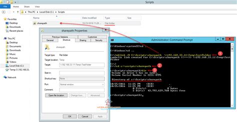 mklink with network drive