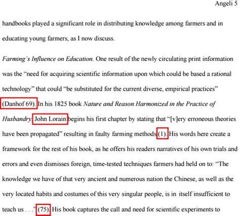 mla format in text citation example for website