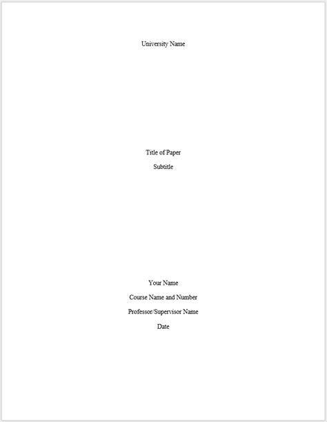 mla format with cover page example