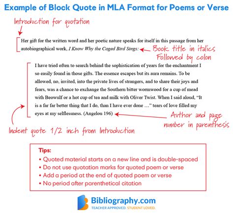 mla quote in text example