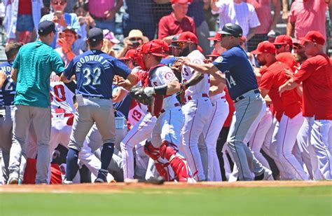 Mlb Brawl Angels And Mariners