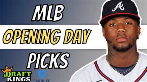 mlb dfs projections opening day