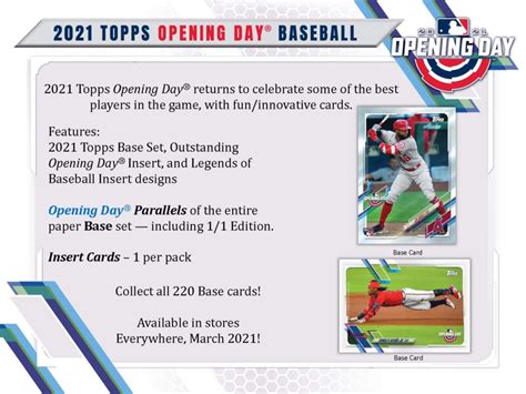 mlb opening day 2021 cards
