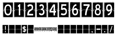 mlb scoreboard numbers font