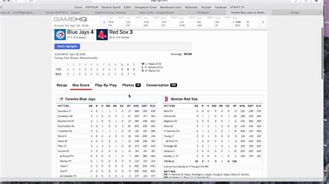 mlb scores box scores yesterday