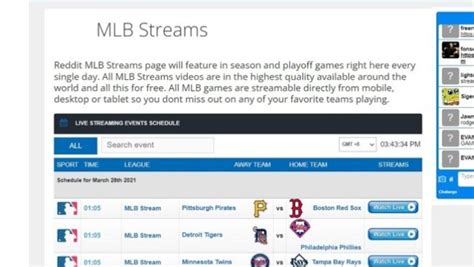 MLB Streaming Sites