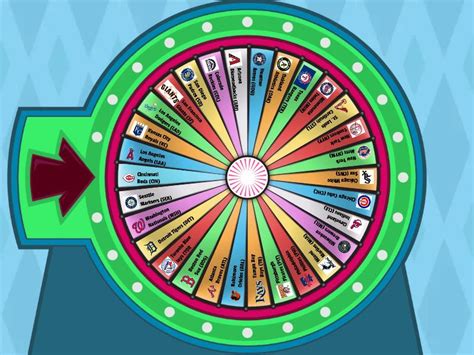 mlb teams wheel wordwall