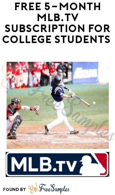 mlb tv free subscription for college students