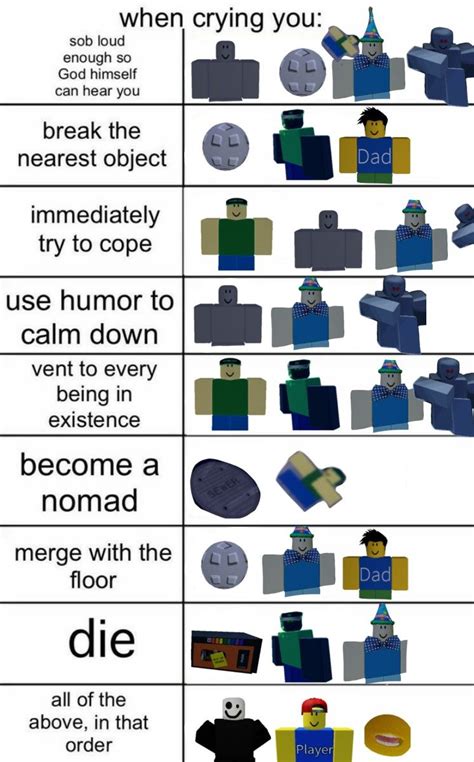 mm, probably.. | Roblox memes, Roblox, Silly games