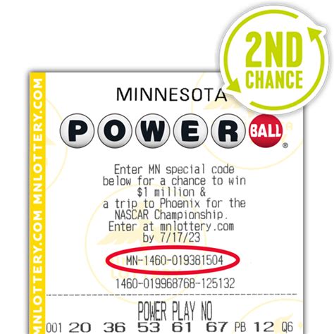 mn lottery second chance
