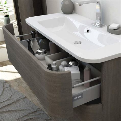 mobile bagno moderno con lavabo da appoggio