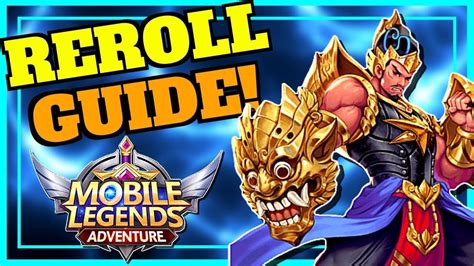 [MOBILE LEGENDS ADVENTURE] REROLL GUIDE! YouTube