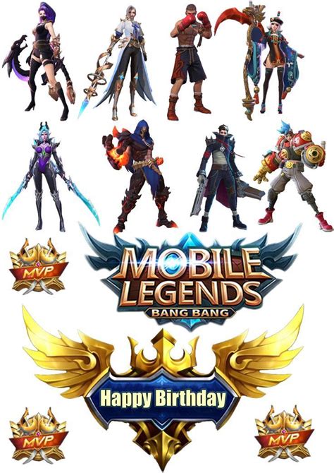 Mobile legends in 2021 Mobile legends topper, Birthday cake topper