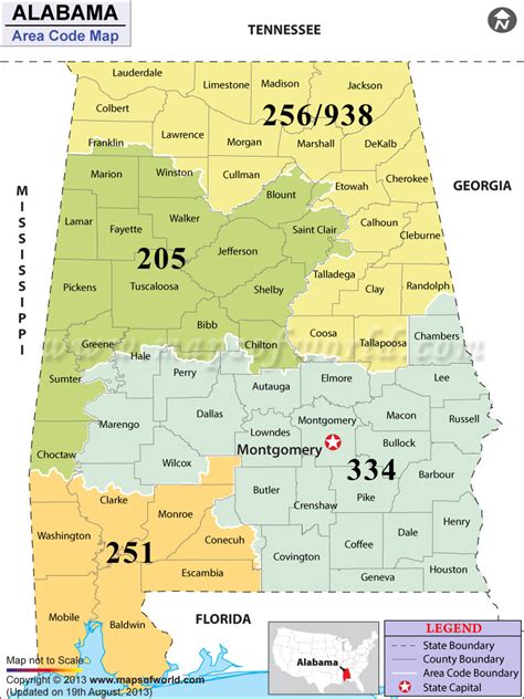 Mobile Al Area Code