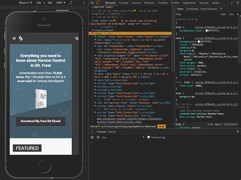 Mobile App Emulator Chrome
