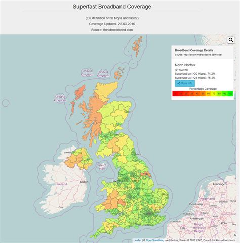 Mobile Broadband Coverage Map Uk