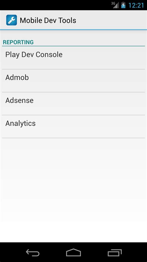 Mobile Dev Tools List