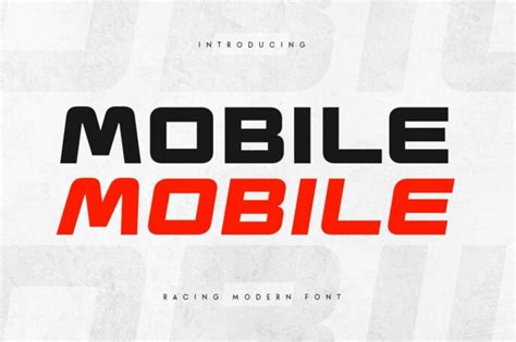 Mobile Font шрифт