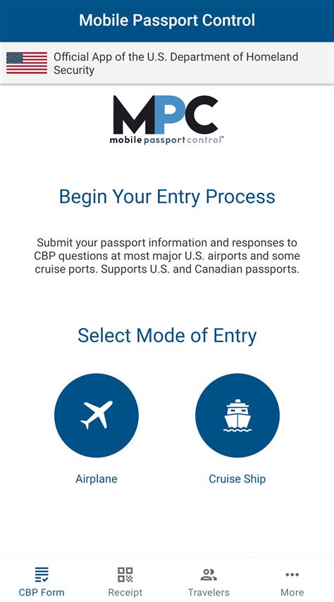 mobile passport control