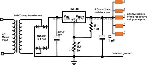 Mobile Phone Charger Schematic