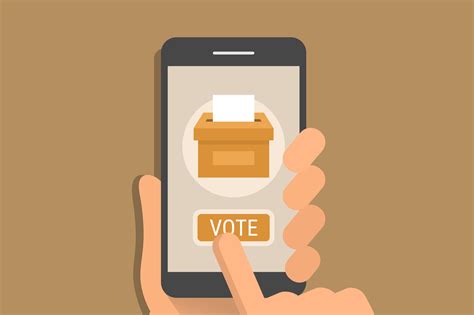 Mobile phone with voting app