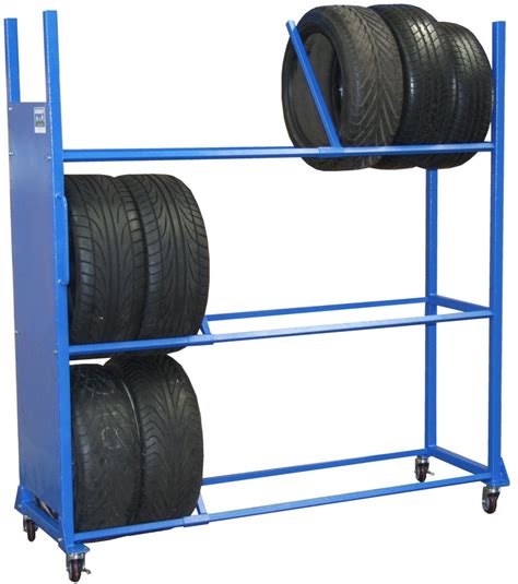 mobile tire storage rack