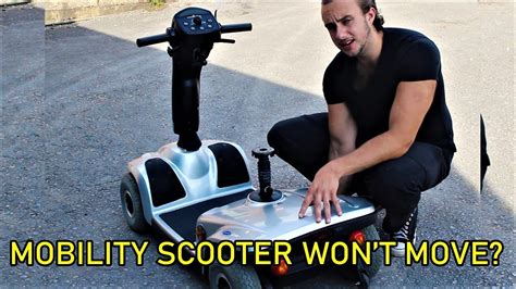mobility scooter turns on but won't move