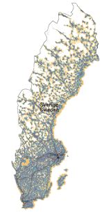Karta över Södra Sverige Karta