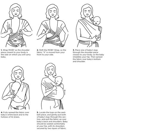 Moby Wrap Hip Carry Instructions
