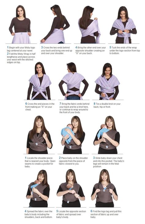 Moby Wrap Instructions For 6 Month Old