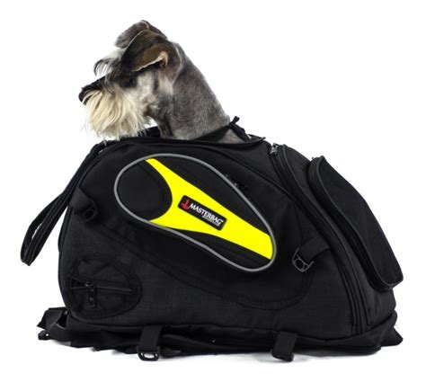 mochila para perro moto