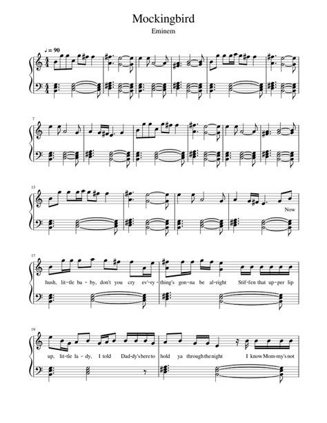 Mockingbird Chords Piano