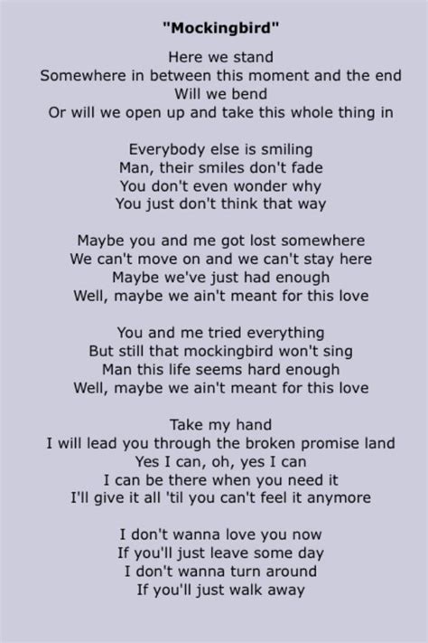 Mockingbird Valley Lyrics