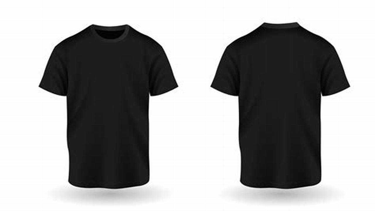 Unleash Your Designs: Discover the Power of Mockup High-Resolution Black T-Shirt Templates