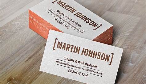 Letterpress Business Card Mockup by graphicovy | GraphicRiver