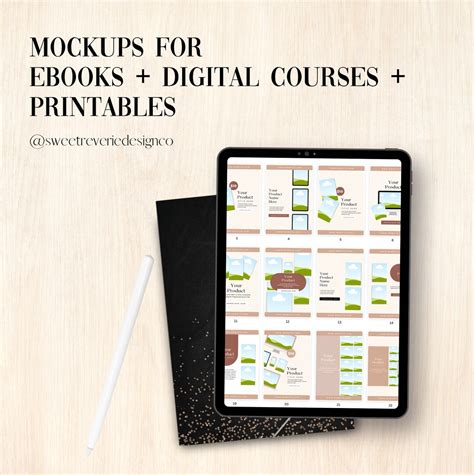 Mockups For Studyblr Printables