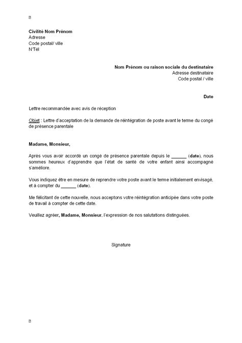 Modele Lettre Demande Davancement De Grade Fonction Publique