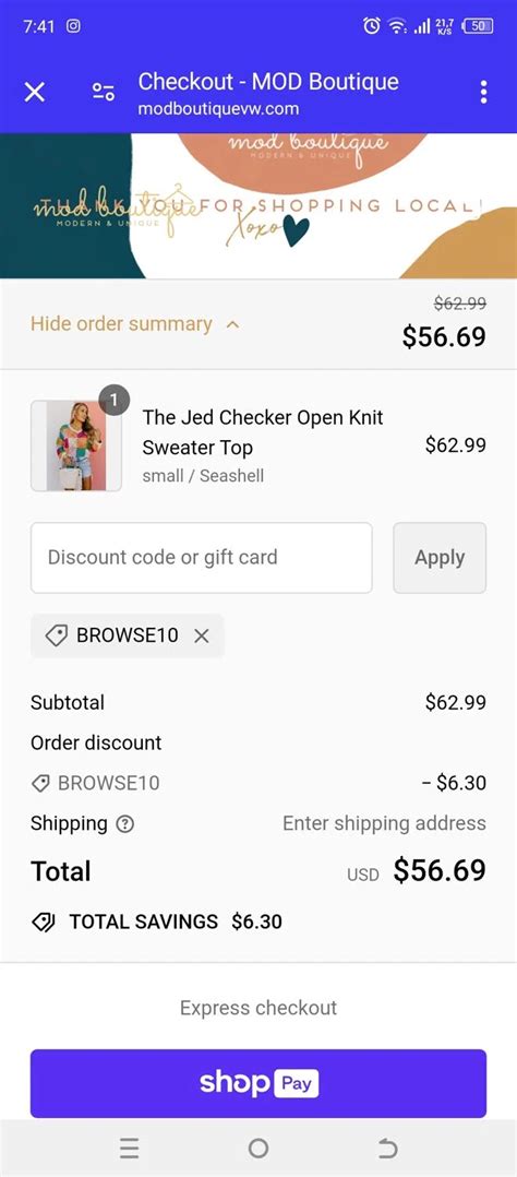 Mod Boutique Promo Codes