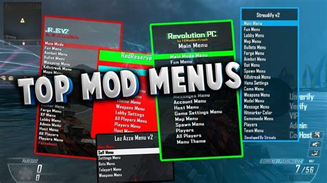 mod menus for games