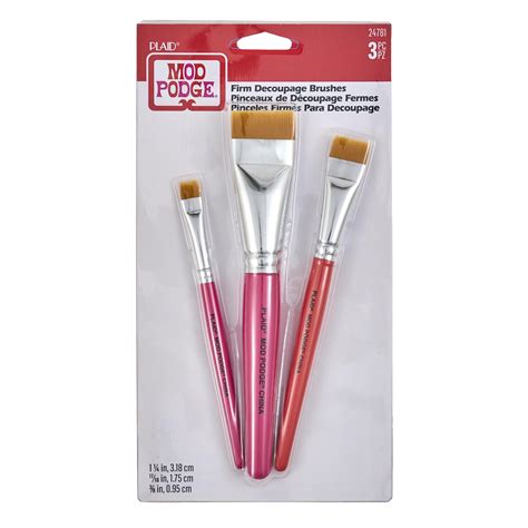 mod podge brush set decoupage 3pc