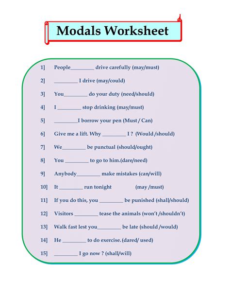 modals exercises for class 10 pdf