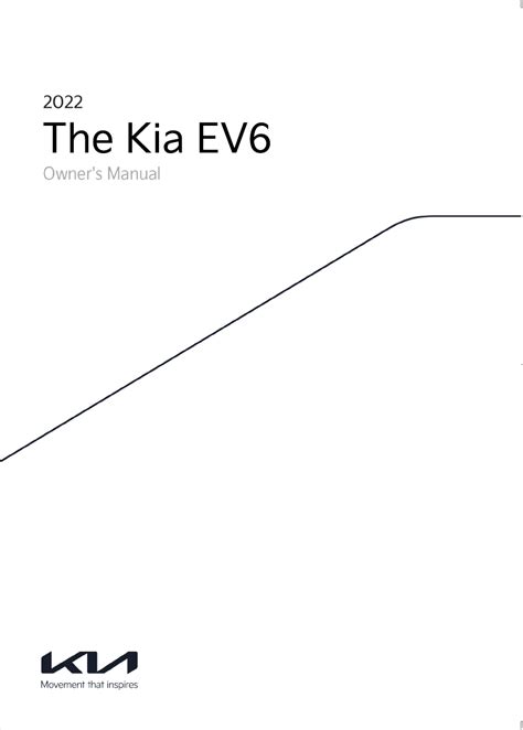 mode d'emploi kia ev6