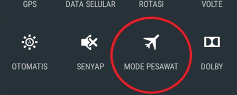 Mode Pesawat HP