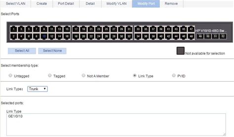 Mode Trunk Switch Hp