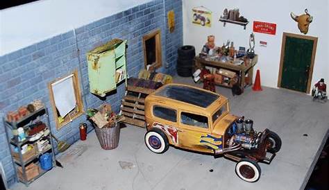 Garage Diorama | Model cars building, Car model, Scale models cars