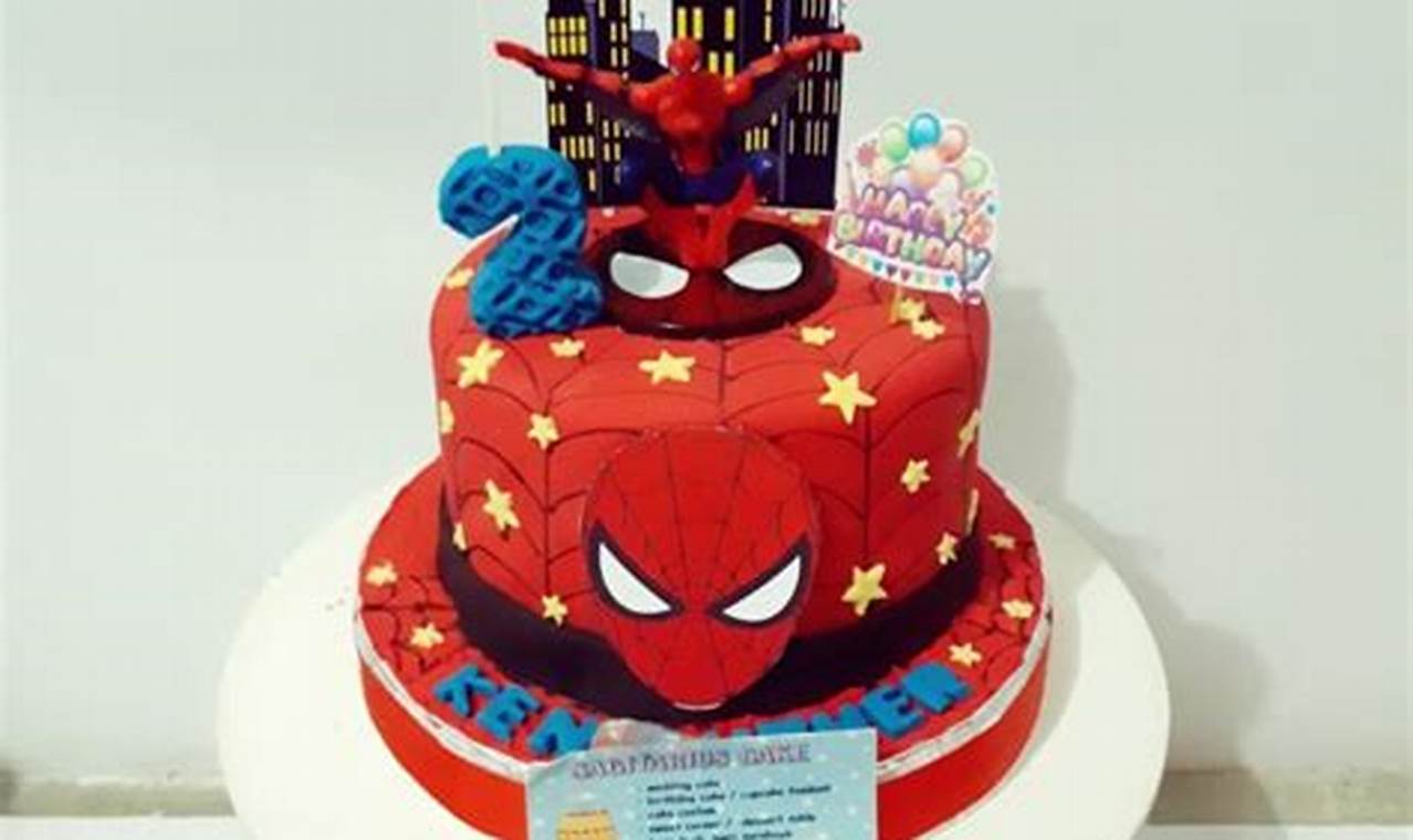 Resep Spesial: Model Kue Ulang Tahun Spiderman yang Spektakuler