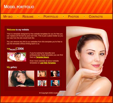Models Agency Models Portfolio HTML Template