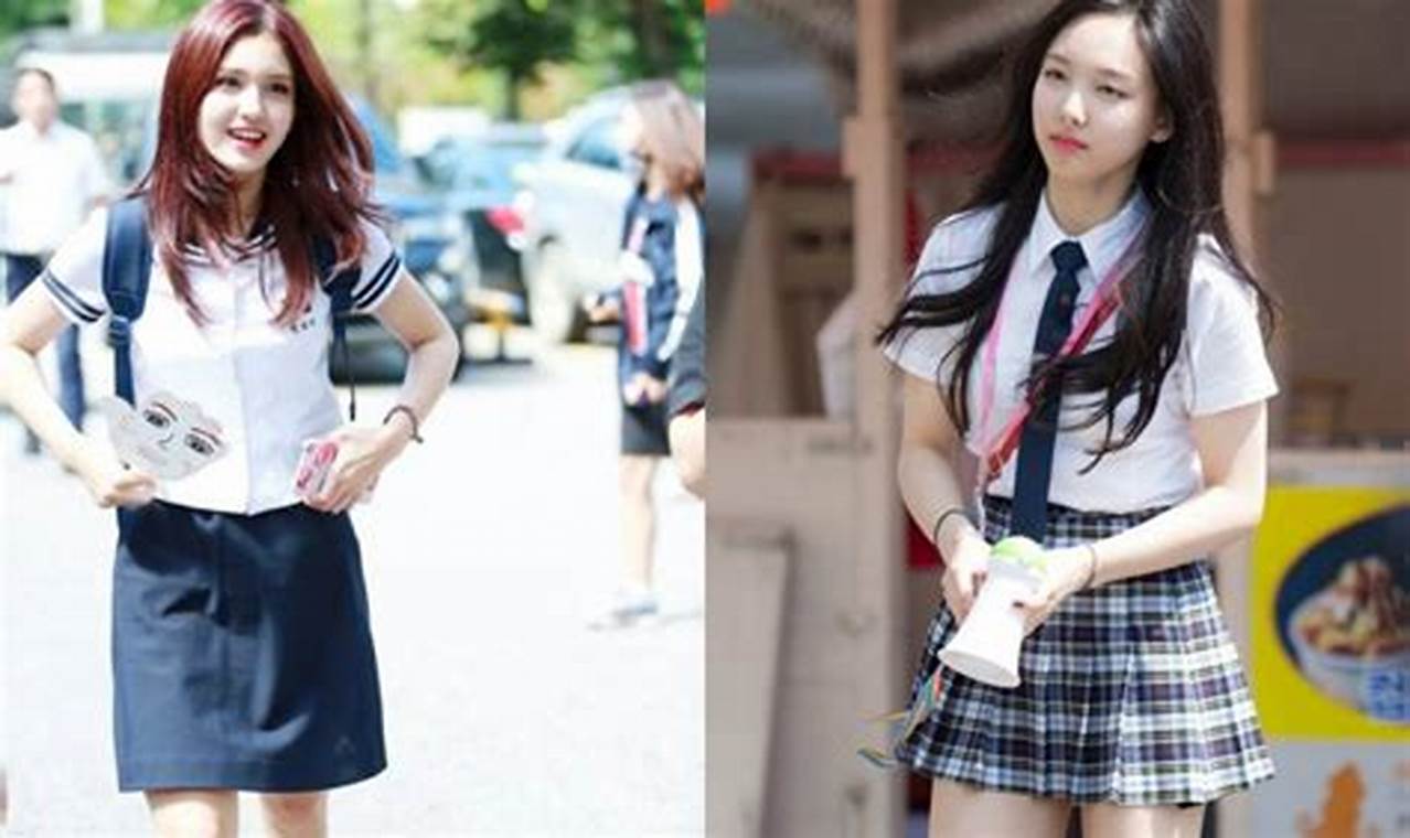 model seragam sekolah korea Lucu