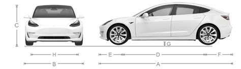 model 3 length inches