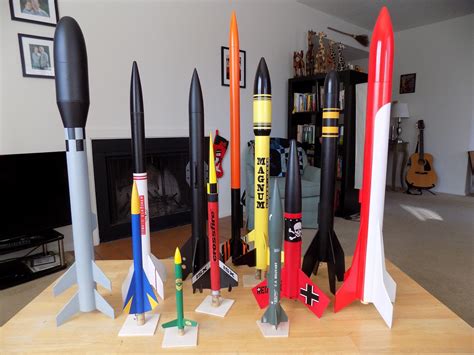 Model Rocket With Engine